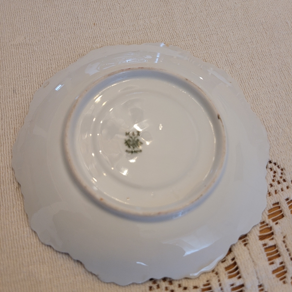 Vintage MZ Austria Floral Saucer Plate/Trinket Dish EUC - Picture 5 of 6